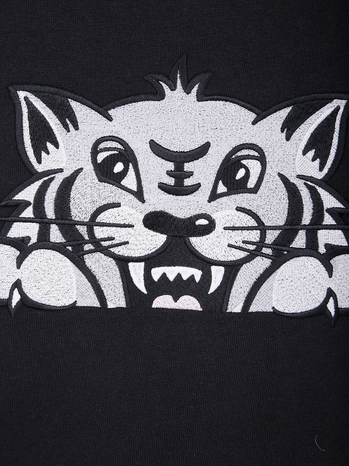 Kenzo Unisex "Gots Kenzo Happy Tiger" Embroidered Oversize Tshirt