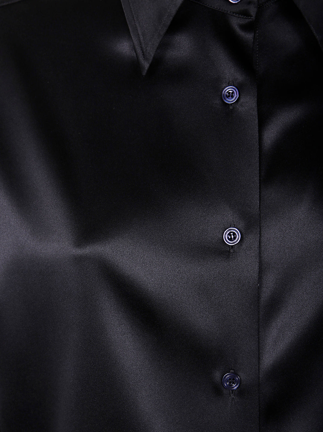 Tom Ford Women Stretch Silk Satin Relaxed Fit Shirt