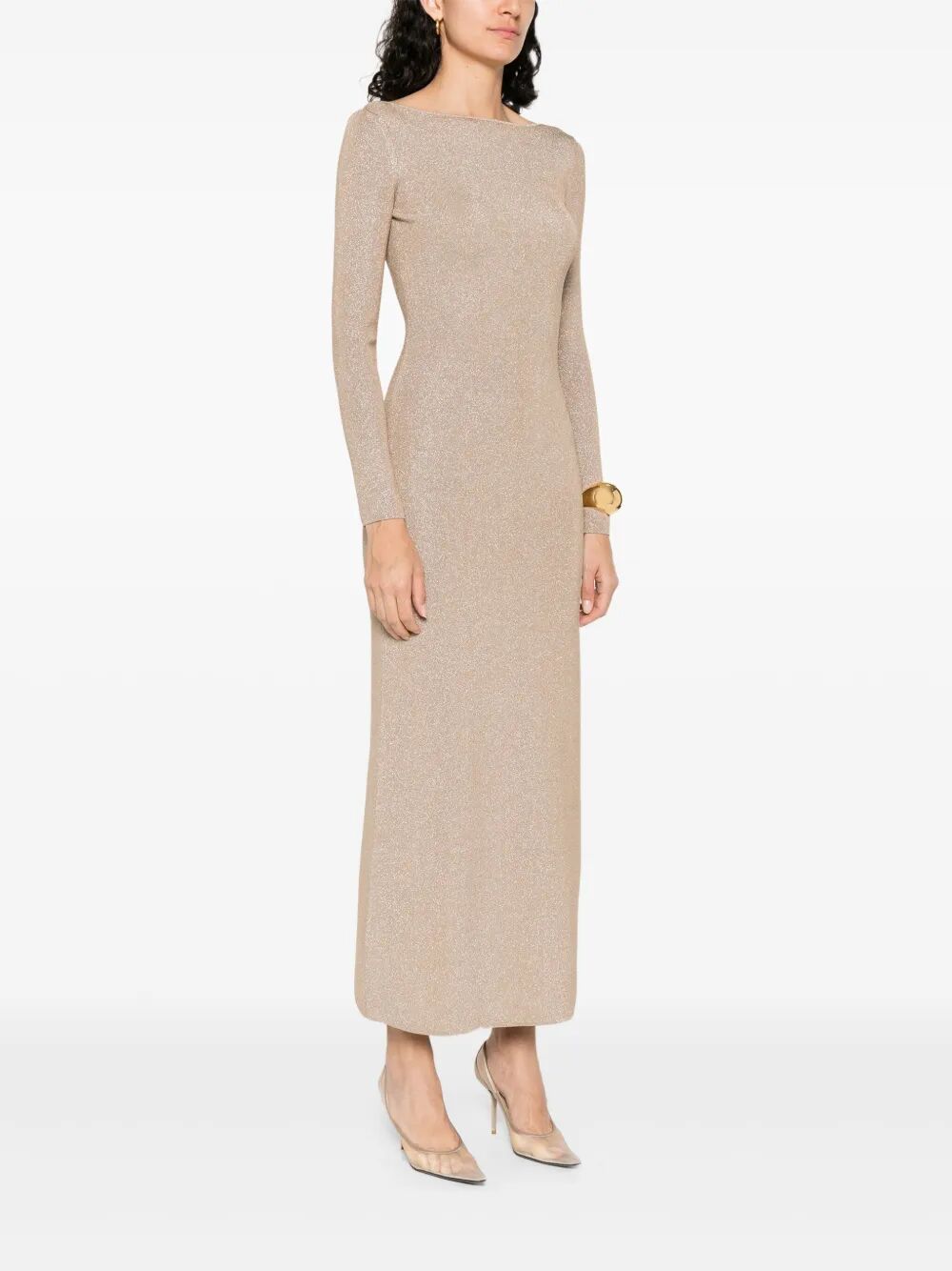 Max Mara Pianoforte Women Knit Lurex Dress "Bracco"