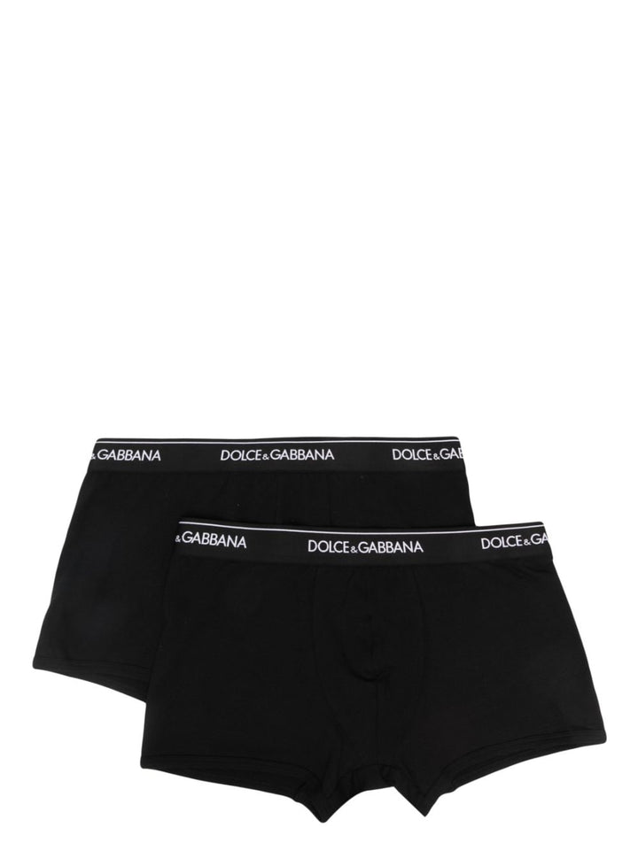 Dolce &amp; Gabbana Men Two-Pack Of Stretch Cotton Regular-Fit Boxers