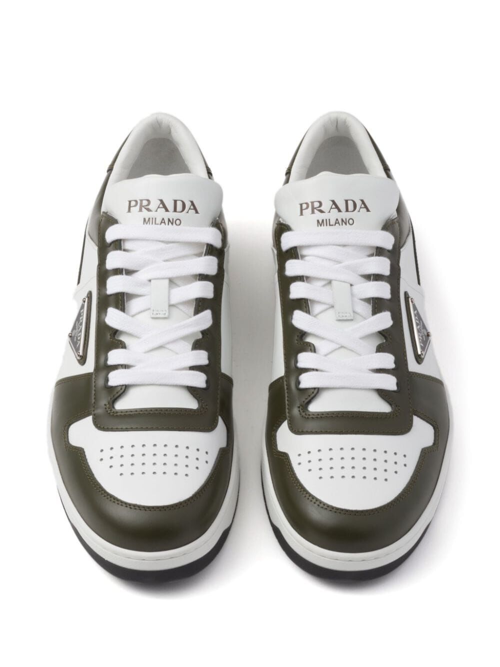 PRADA Men Downtown Bicolore White Sneakers