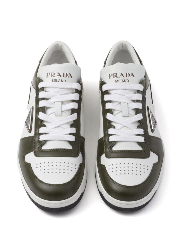 PRADA Men Downtown Bicolore White Sneakers