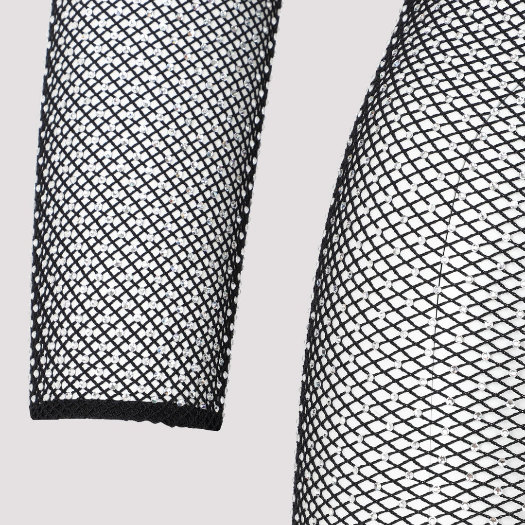 Balenciaga Crystal Mesh Mini Top Women