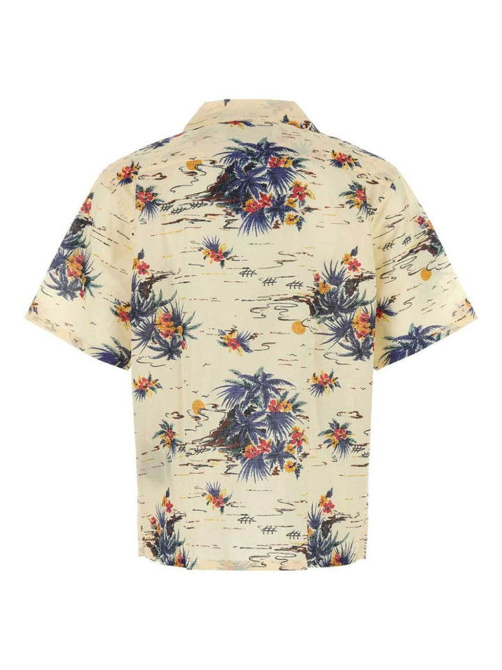 Prada Men Hawaii Batista Cotton Short-Sleeved Shirt