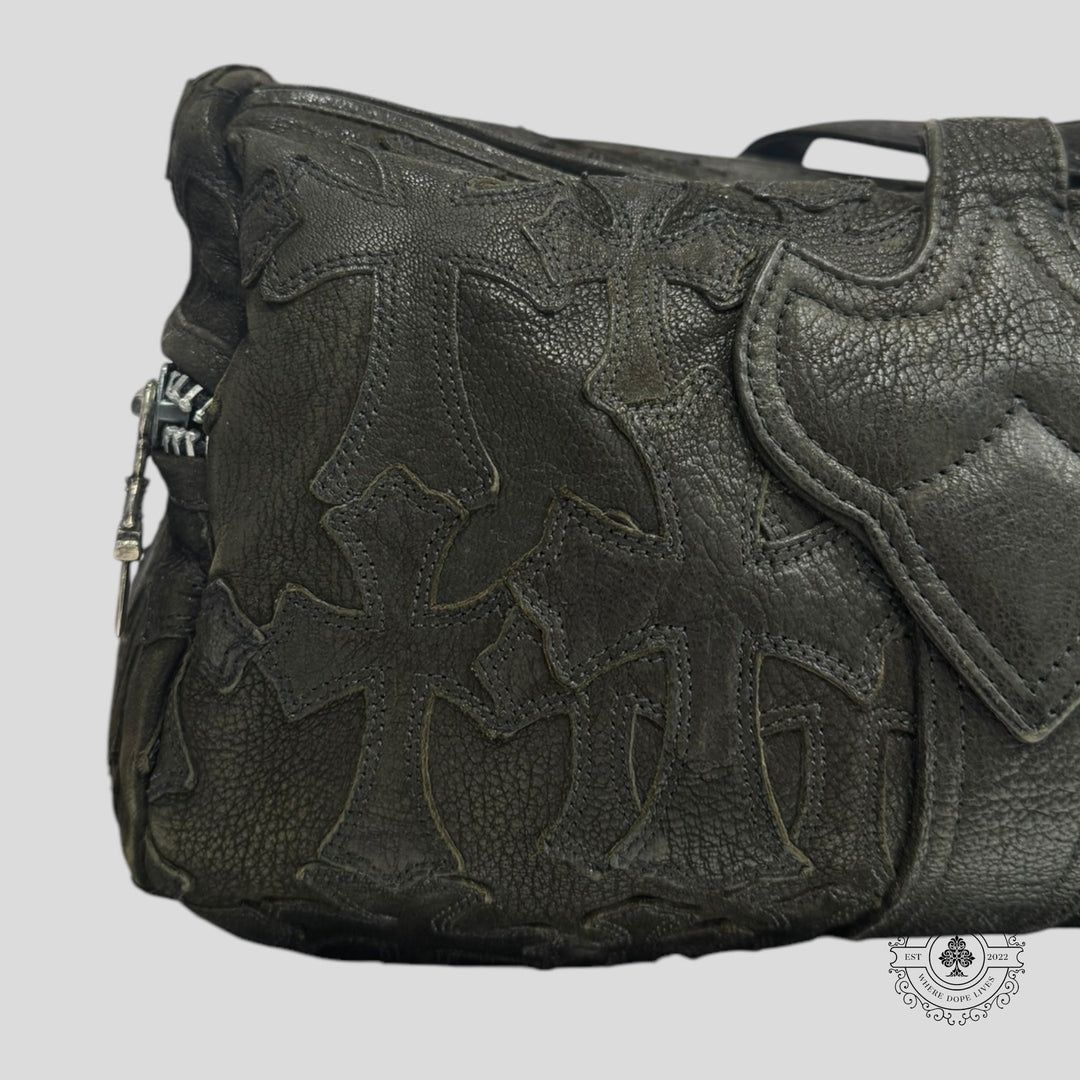 Chrome Hearts Leather Cross Patch Duffle Bag