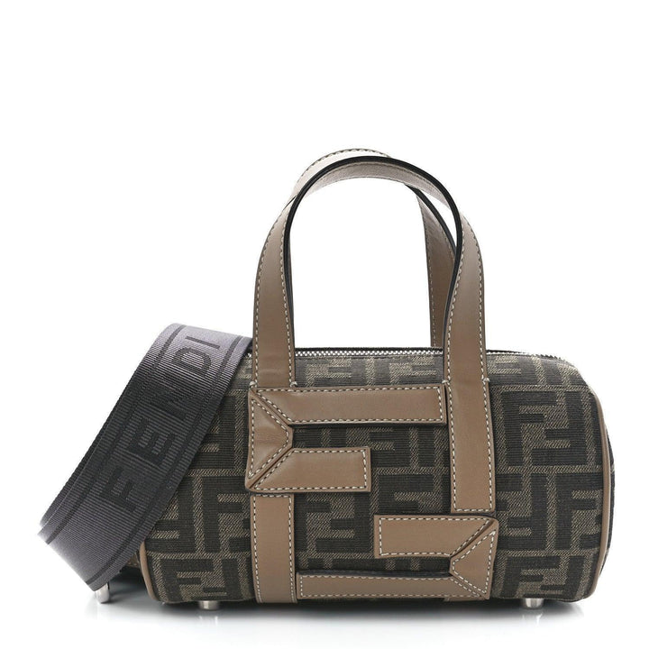 Fendi Fabric Jacquard Vitello Grace FF 1974 Mini O&