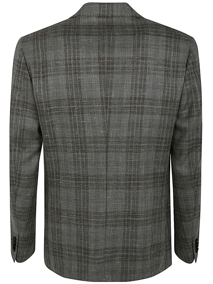 Zegna Men Wool And Silk Blend Jacket