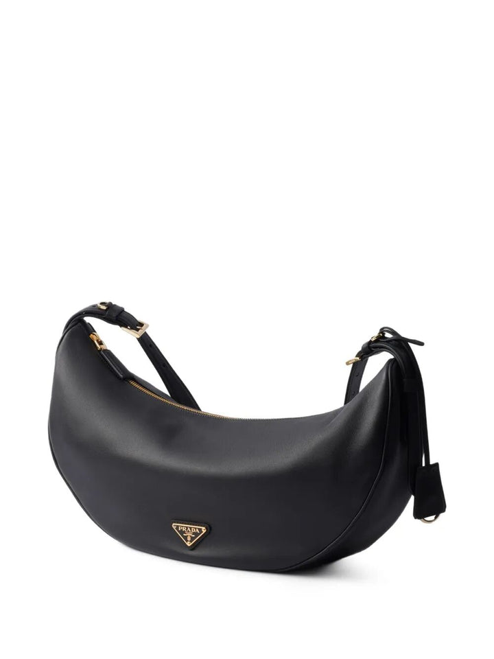 Prada Women Prada Demi-Lune Large Leather Shoulder Bag