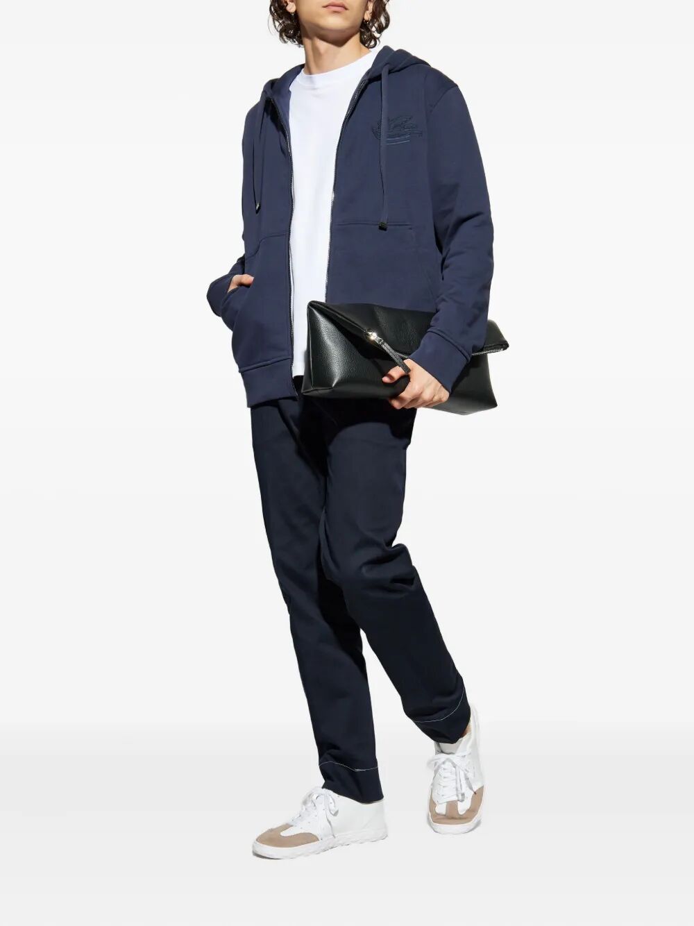 Etro Men Pegaso Embroidery Cotton T-Shirt