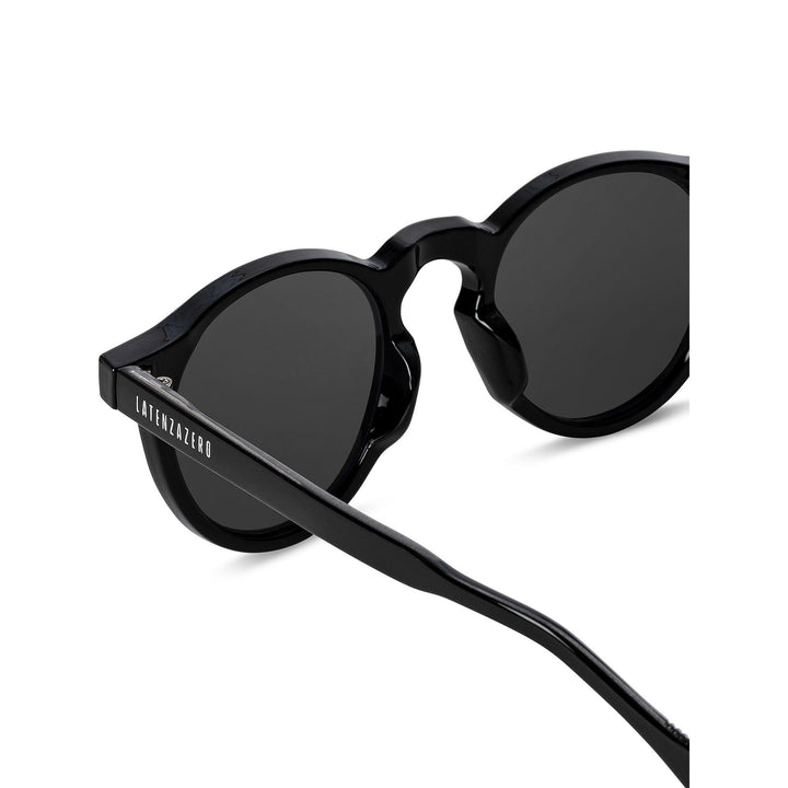 Black stylish Italian designed affordable sunglasses with UV protection.