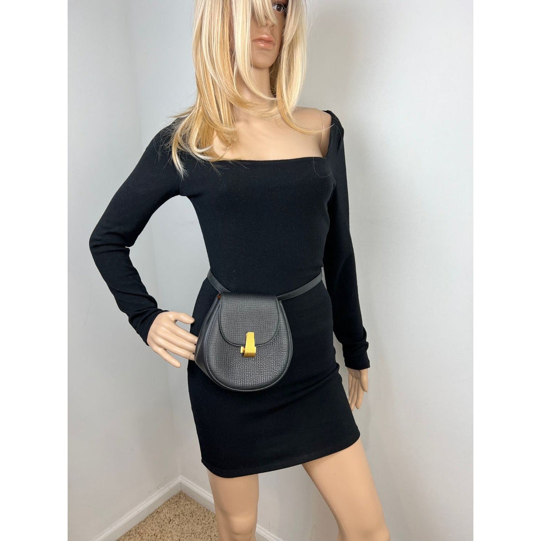 Bottega Veneta Palmellato black calfskin belt waist bag – STORE 7994