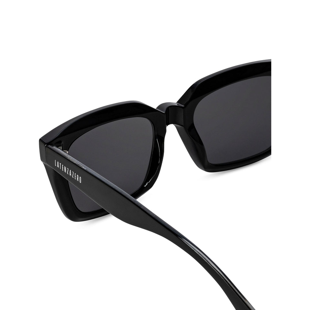 Black stylish Italian designed affordable sunglasses with UV protection.
