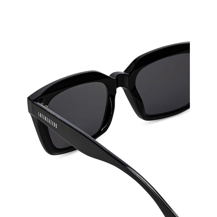 Black stylish Italian designed affordable sunglasses with UV protection.