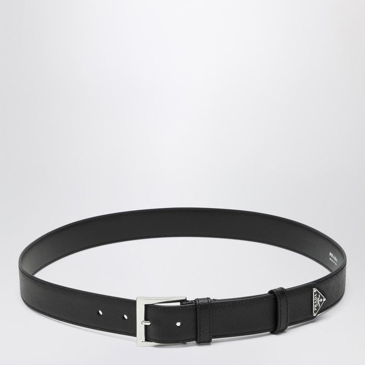 Prada Black Saffiano Belt Men
