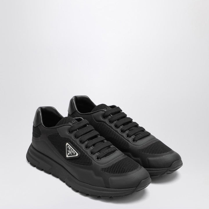 Prada Sneakers Prax 2.0 In Black Fabric And Mesh Men