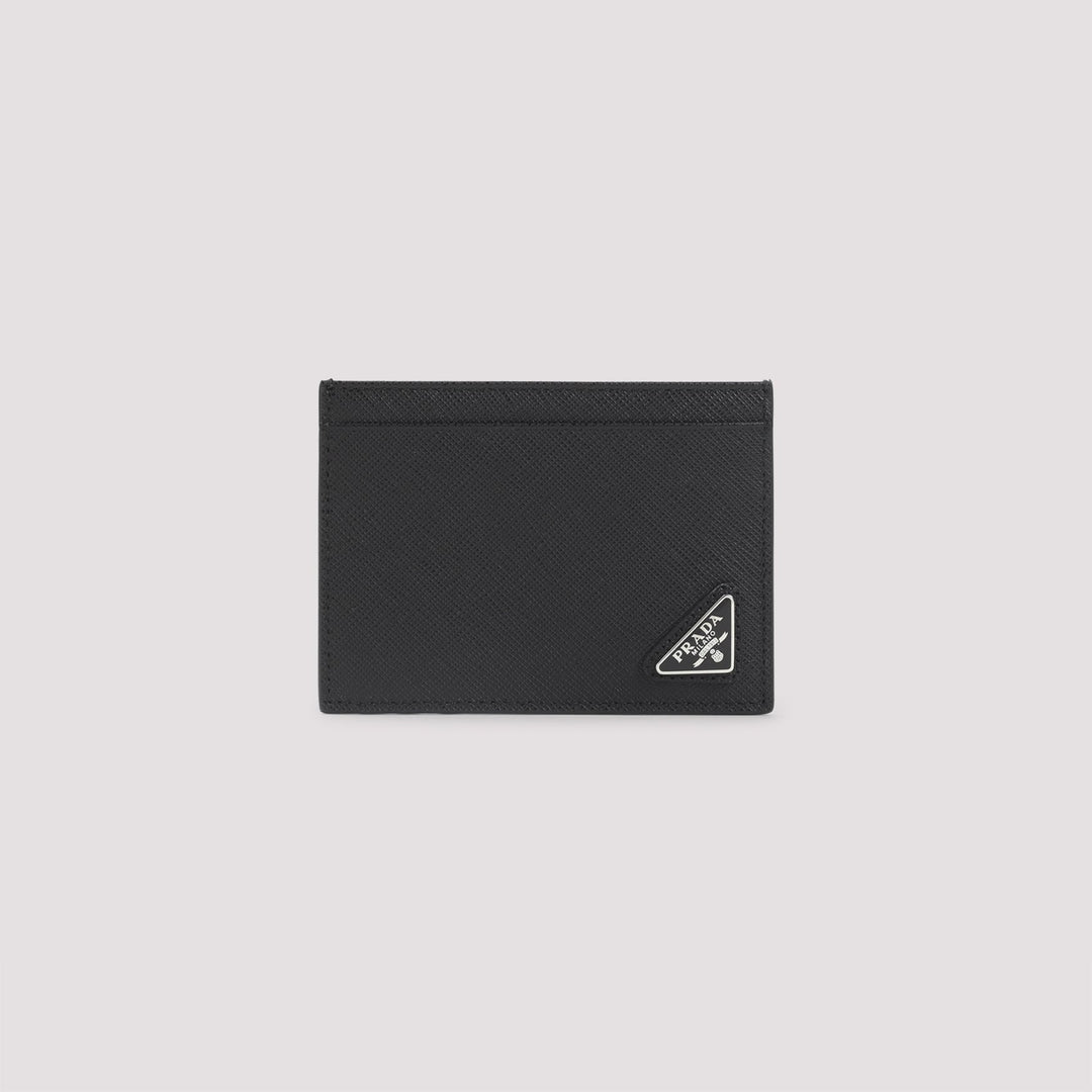 PRADA Mini Saffiano Leather Cardholder