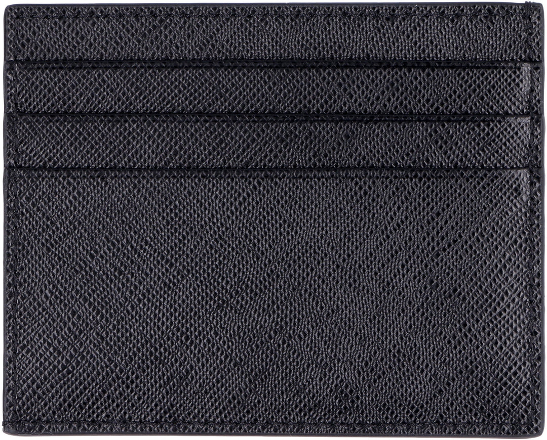 PRADA Mini Saffiano Leather Credit Card Holder
