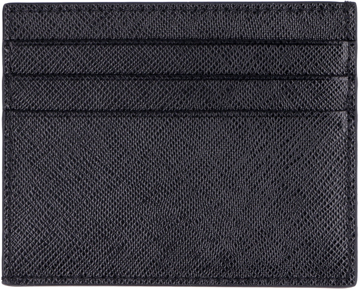 PRADA Mini Saffiano Leather Credit Card Holder