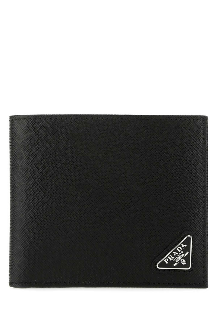 PRADA Mini Leather Flap-Over Wallet