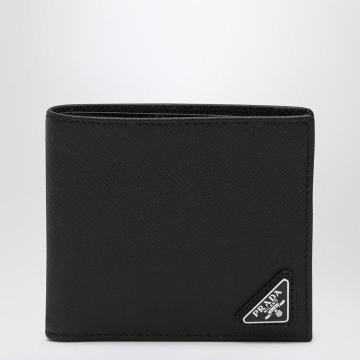 Prada Black Leather Wallet Men