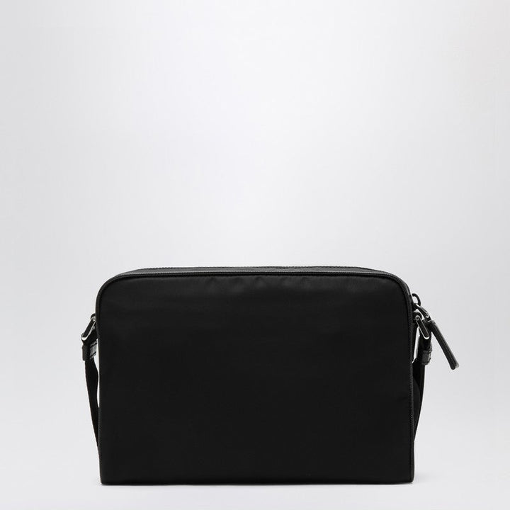 Prada Small Black Crossbody Bag In Re-Nylon And Saffiano Men