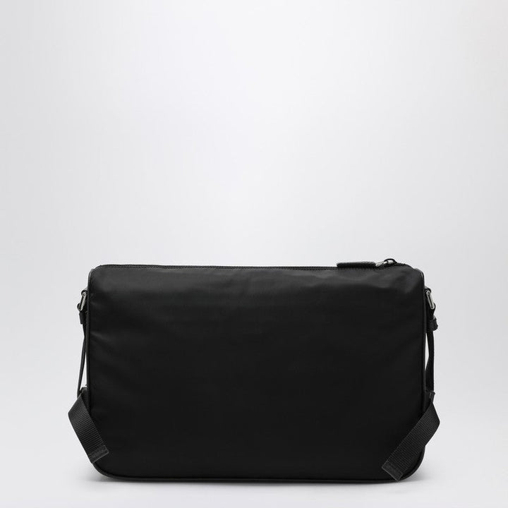 Prada Large Black Crossbody Bag In Re-Nylon And Saffiano Men
