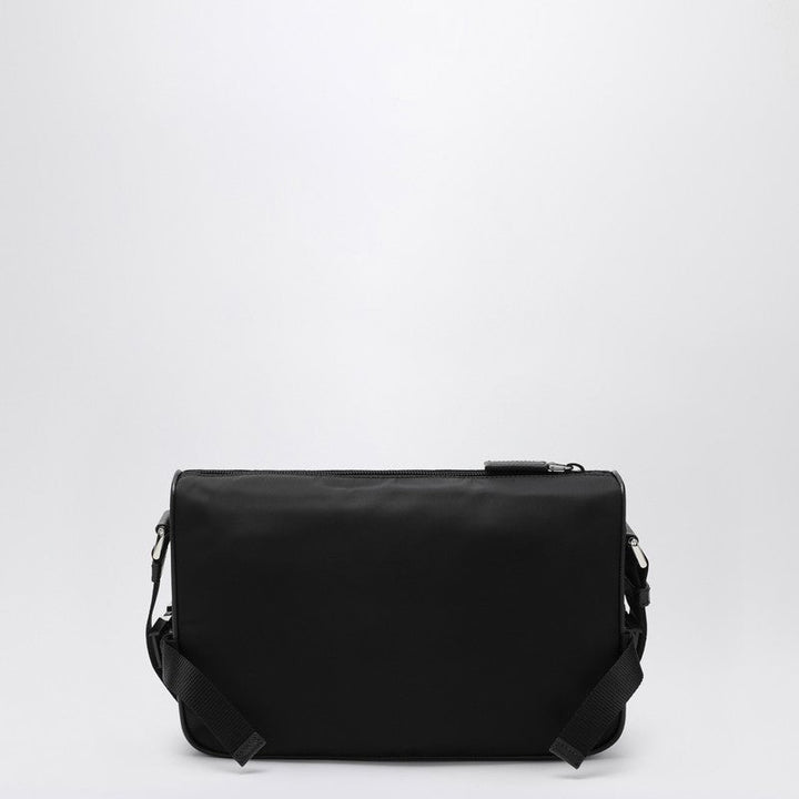 Prada Medium Black Crossbody Bag In Re-Nylon And Saffiano Men