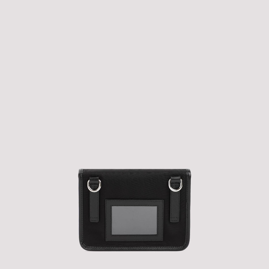 PRADA Mini Smartphone Case with Leather Accents
