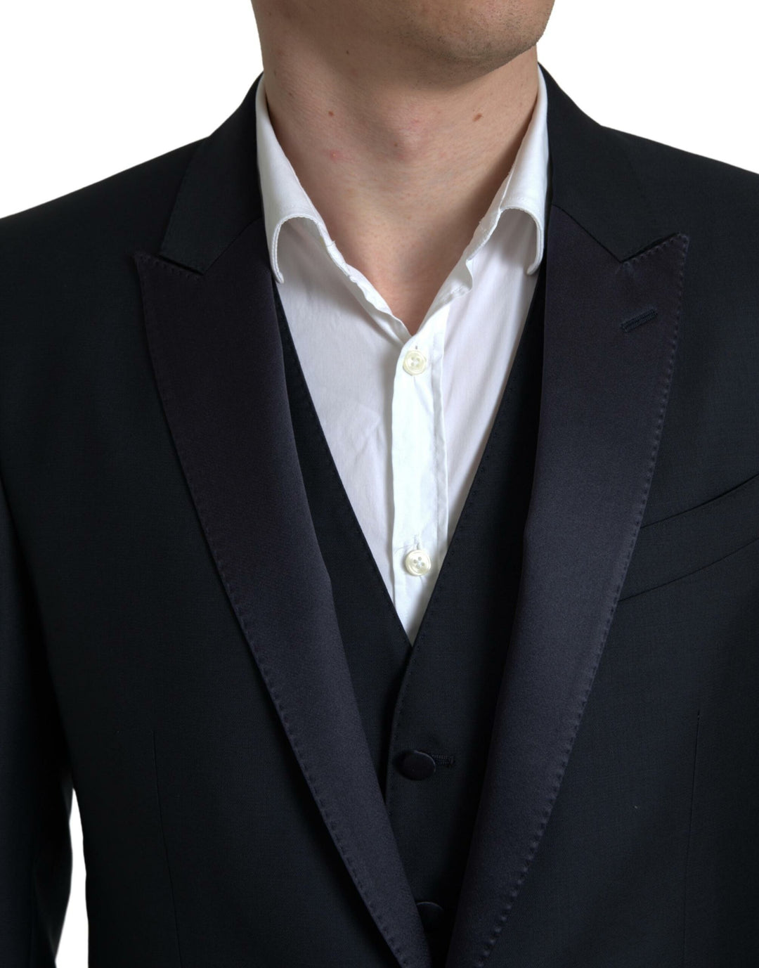 DOLCE & GABBANA Elegant Slim Fit Two-Piece Martini Suit