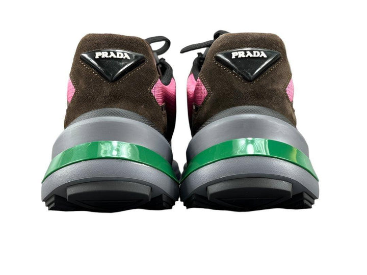 Prada Brushed Leather Bike Fabric Suede Garnet "Peony Pink"