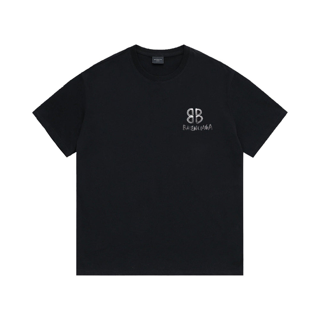 Balenciaga Black T-Shirt Without Collar