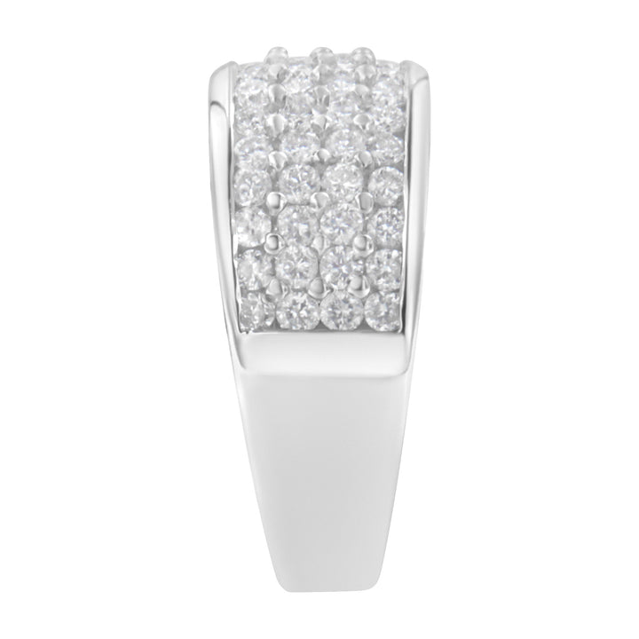 14K White Gold Round Cut Diamond Ring (1.0 Cttw, H-I Color, SI2-I1 Clarity) - Size 6-1/2