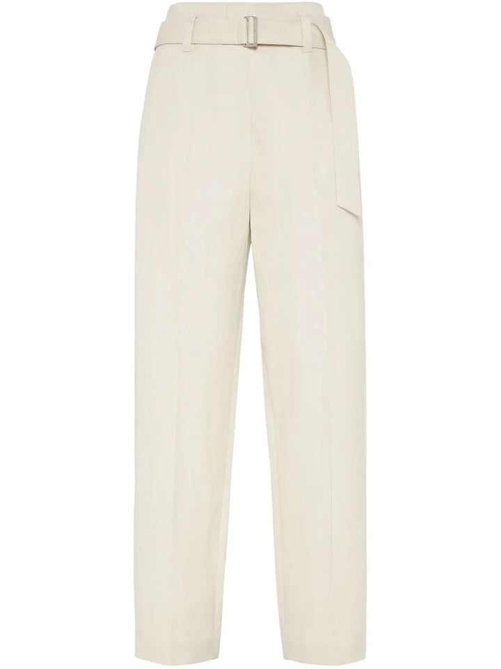 Brunello Cucinelli Women Regular Belt Trousers