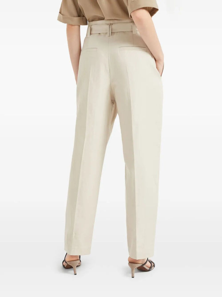 Brunello Cucinelli Women Regular Belt Trousers