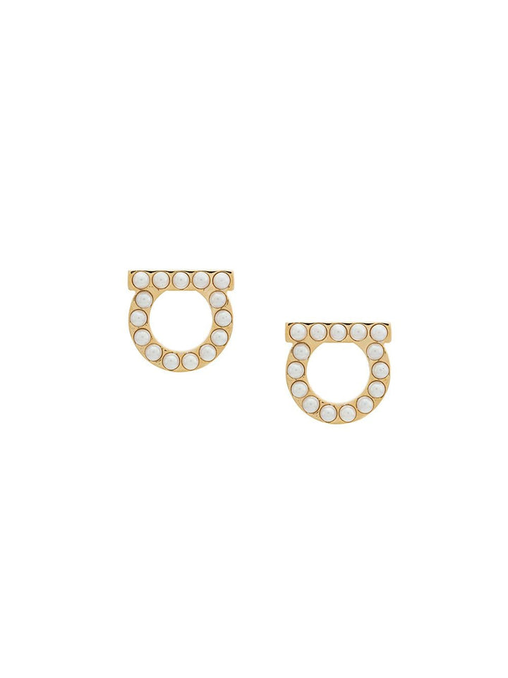 Ferragamo Women Gancini Pearls Earrings
