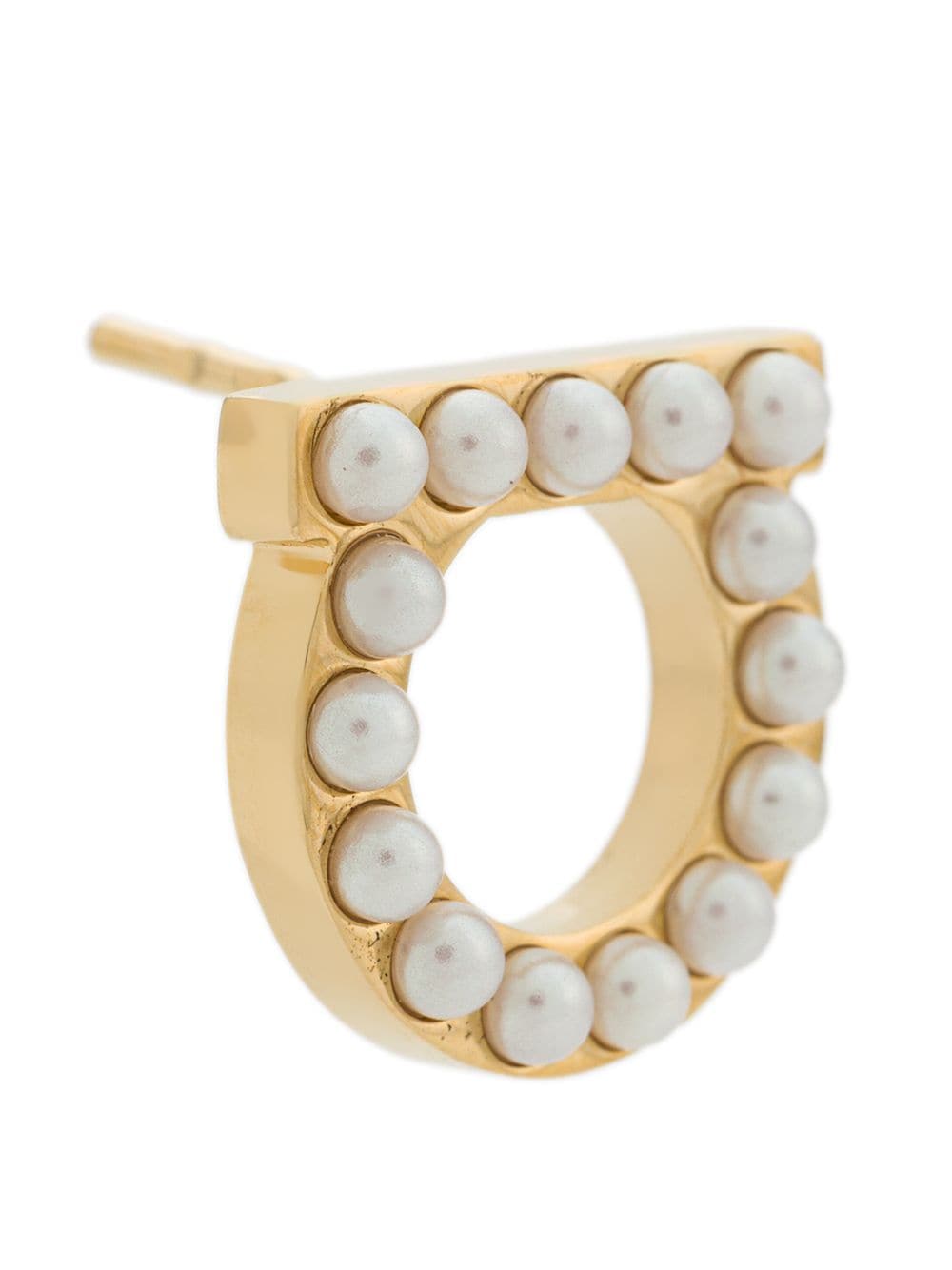 Ferragamo Women Gancini Pearls Earrings