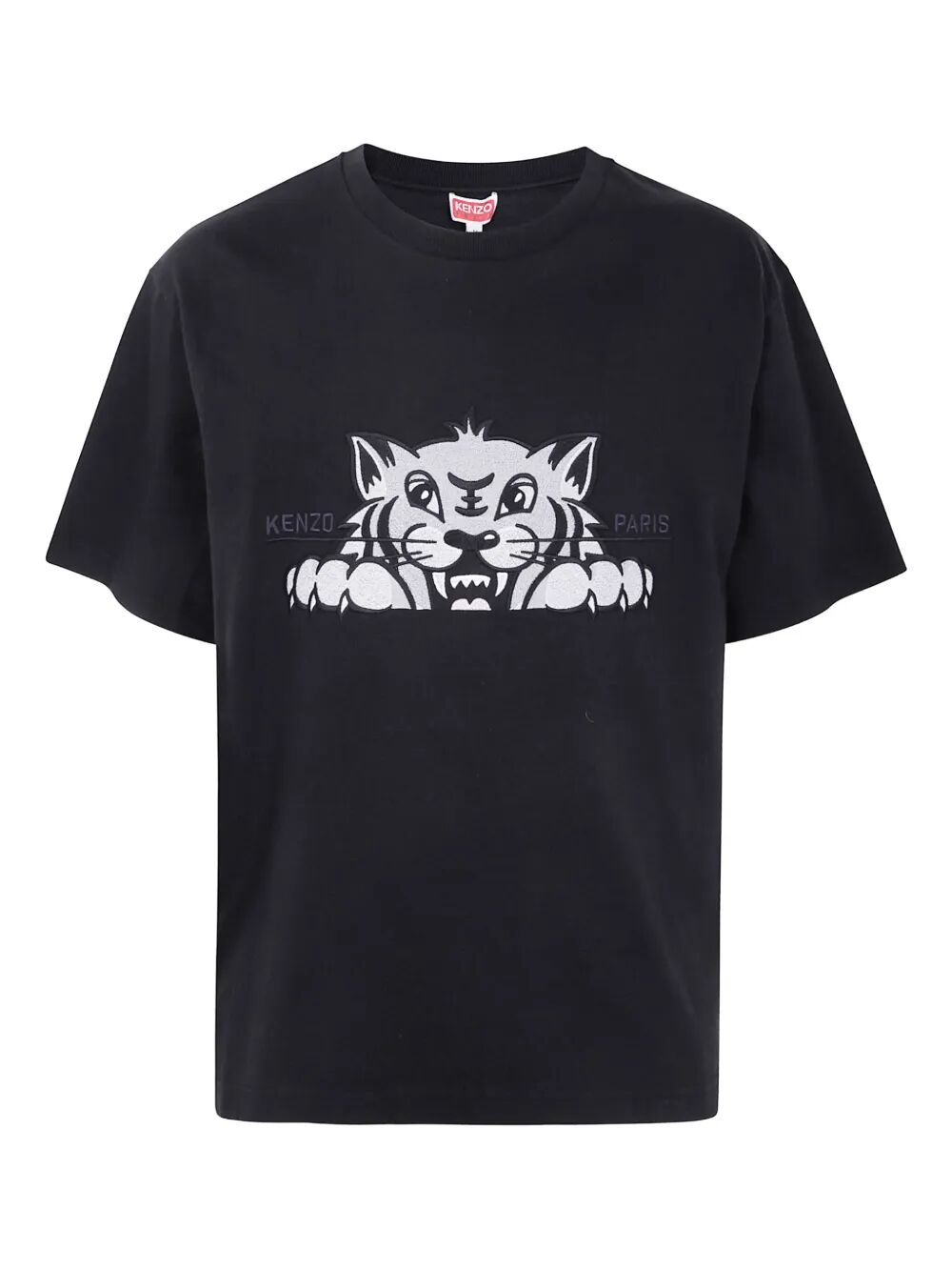 Kenzo Unisex "Gots Kenzo Happy Tiger" Embroidered Oversize Tshirt