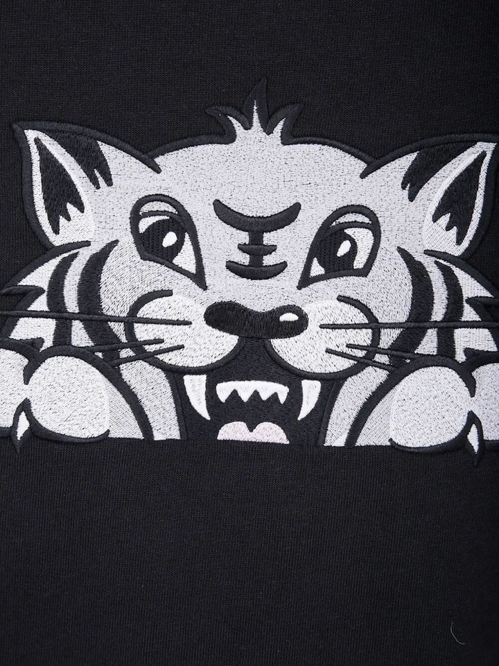 Kenzo Unisex "Gots Kenzo Happy Tiger" Embroidered Oversize Tshirt