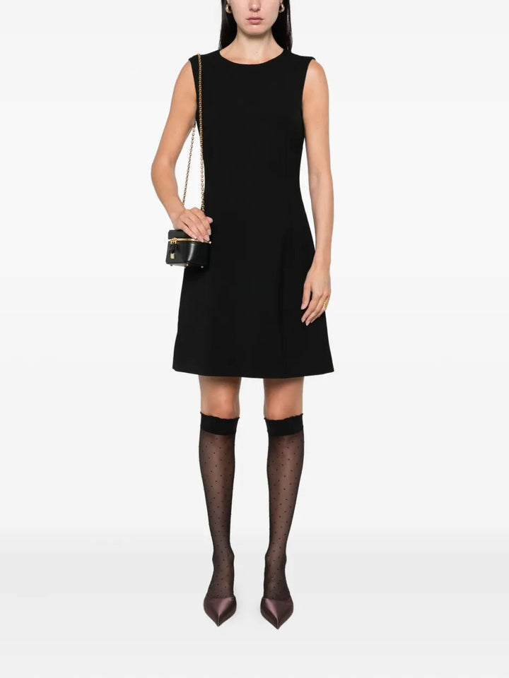 Dolce & Gabbana Women Leopard-Print Lining Sleeveless Mini Dress