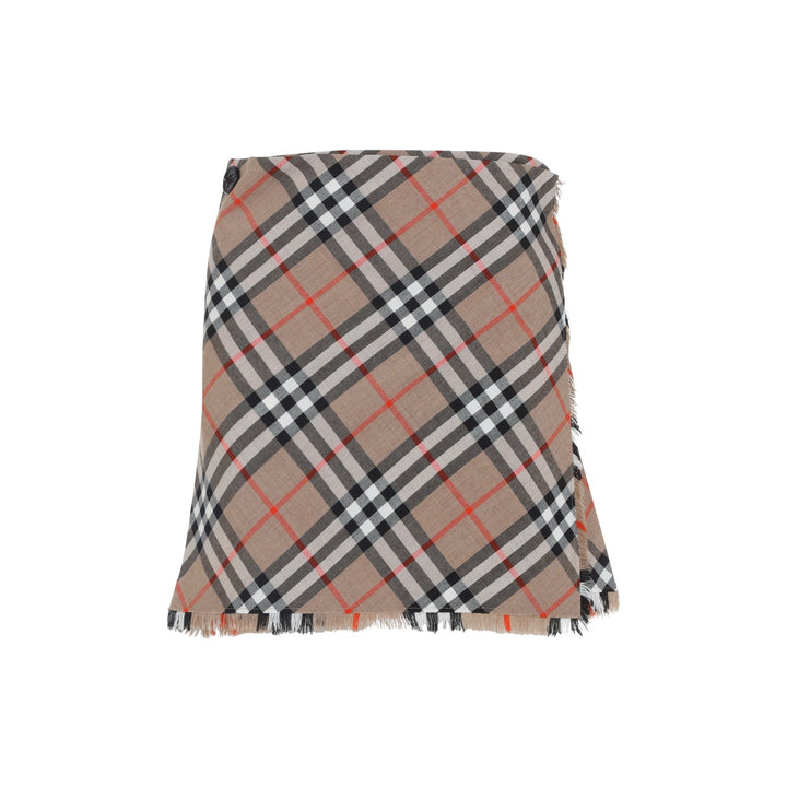 Burberry Check Midi Skirt Women