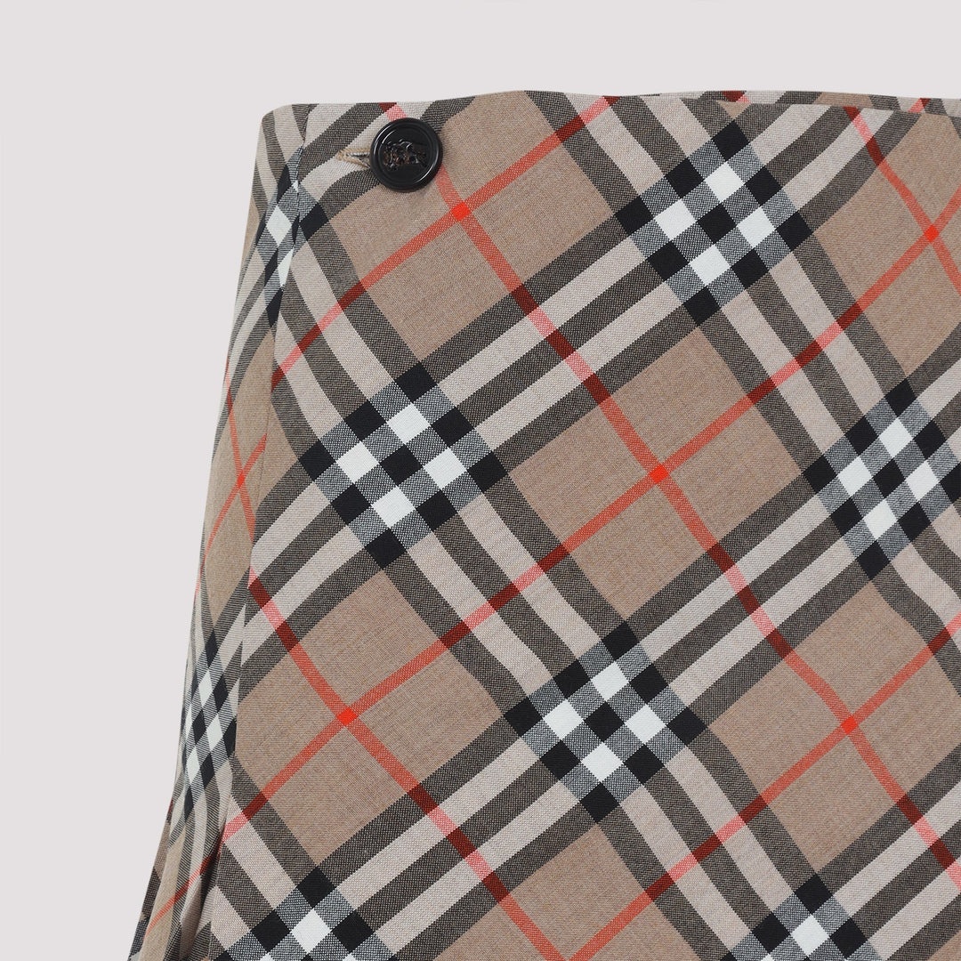 Burberry Check Midi Skirt Women