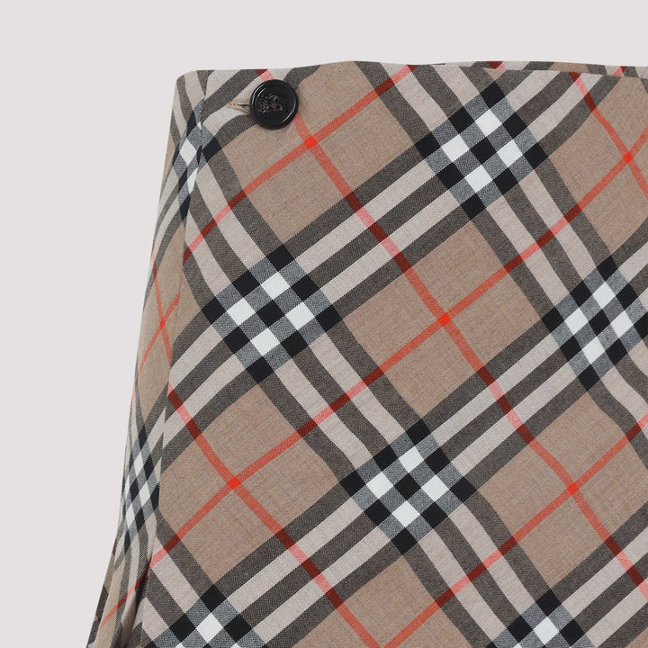Burberry Check Midi Skirt Women
