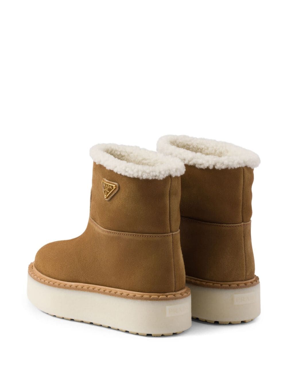 Prada Women Stivaletti Con Fodera In Shearling