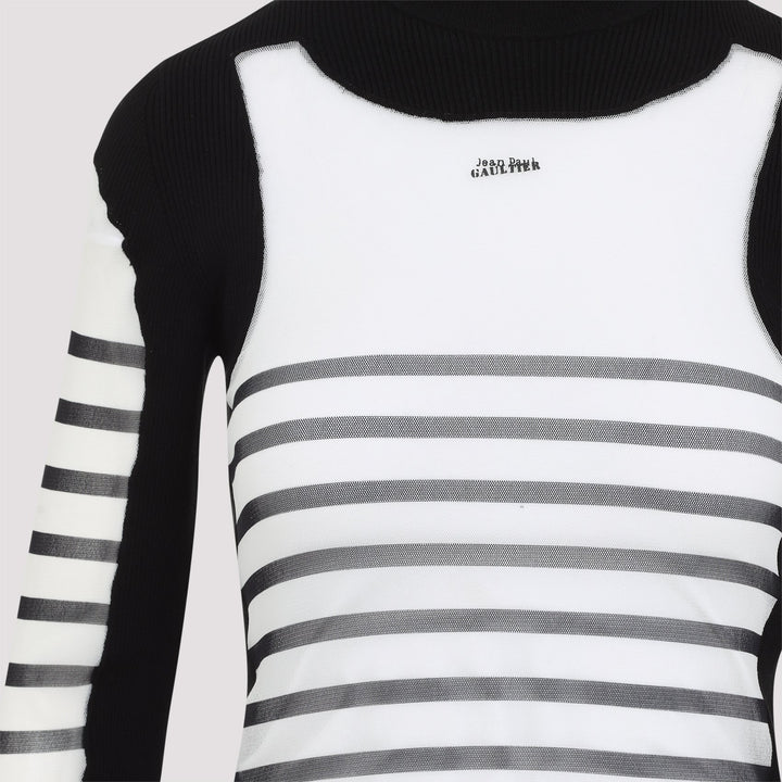 Jean Paul Gaultier Printed "Mariniere" Pullover Women