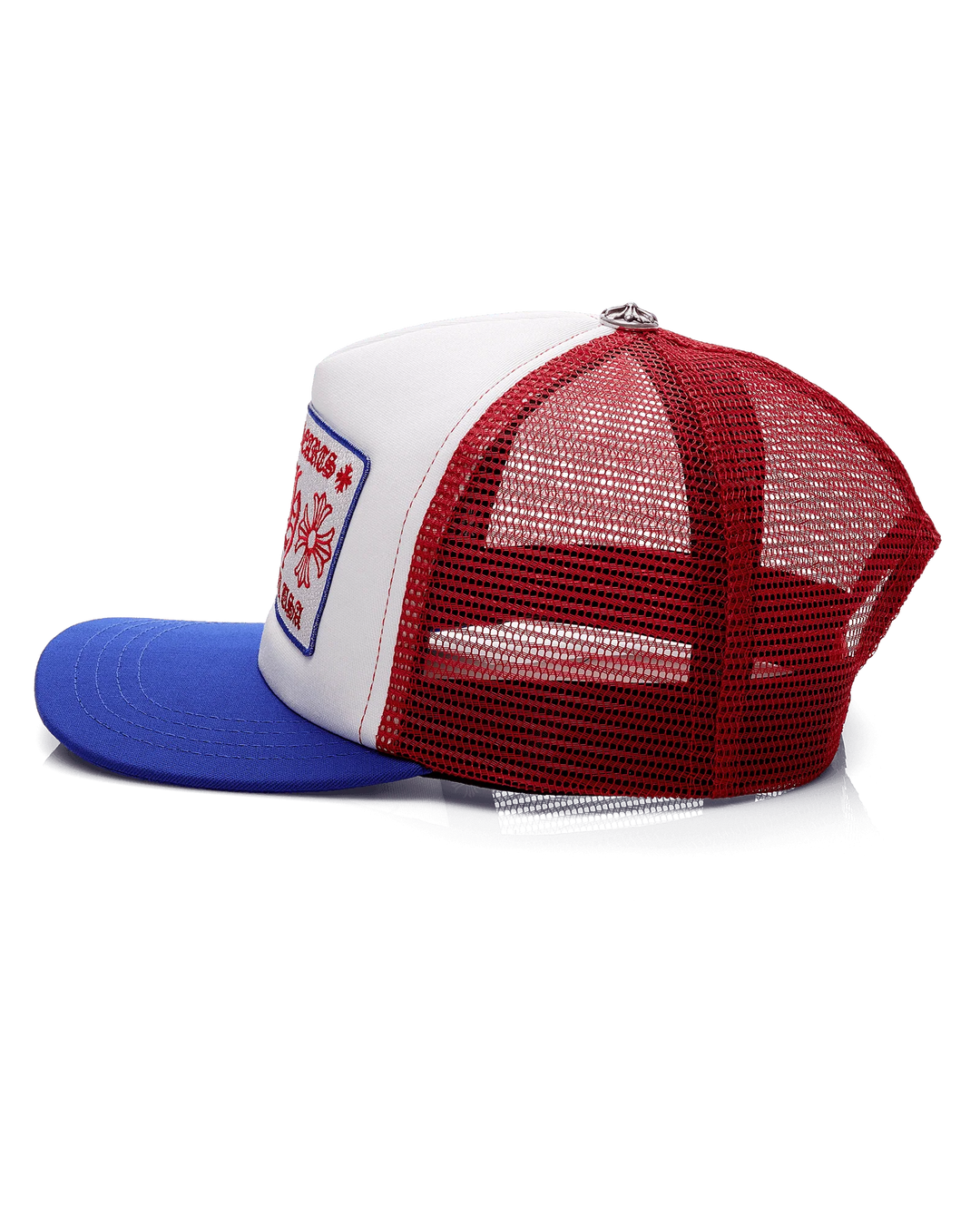 Chrome Hearts CH Hollywood USA Trucker Hat Red, White & Blue