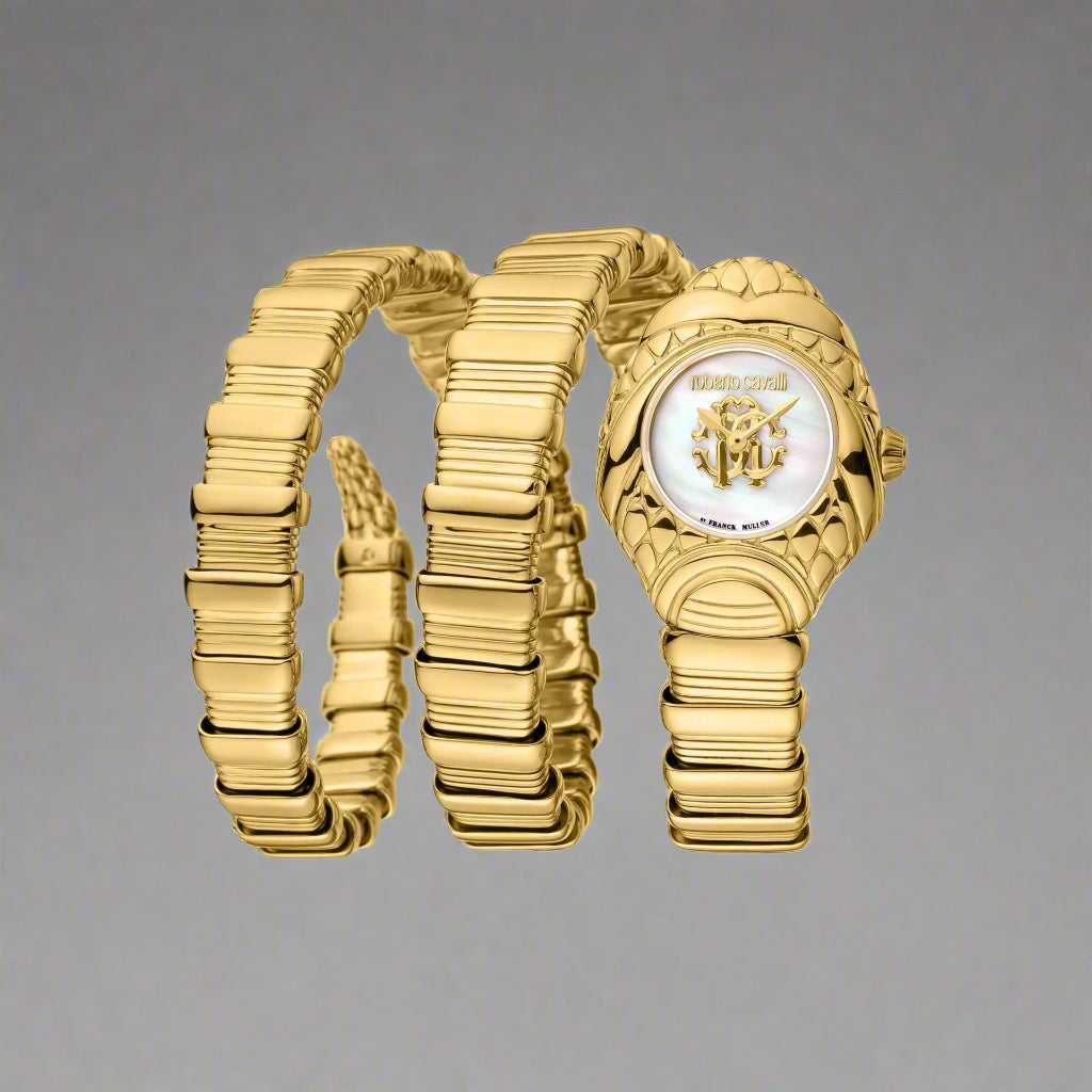 Roberto Cavalli By Franck Muller women's gold tone serpent Watches