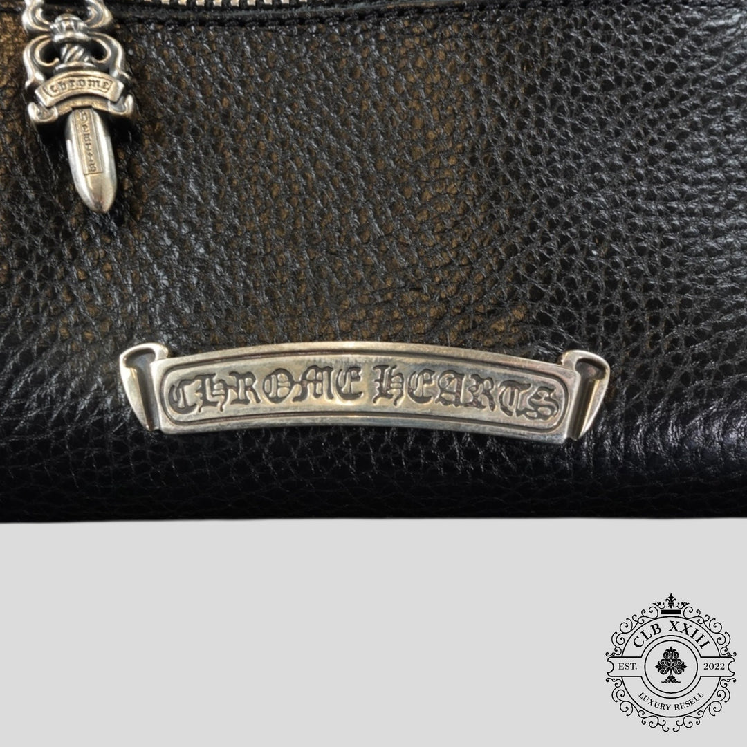 Chrome Hearts Short Wave Wallet in Black