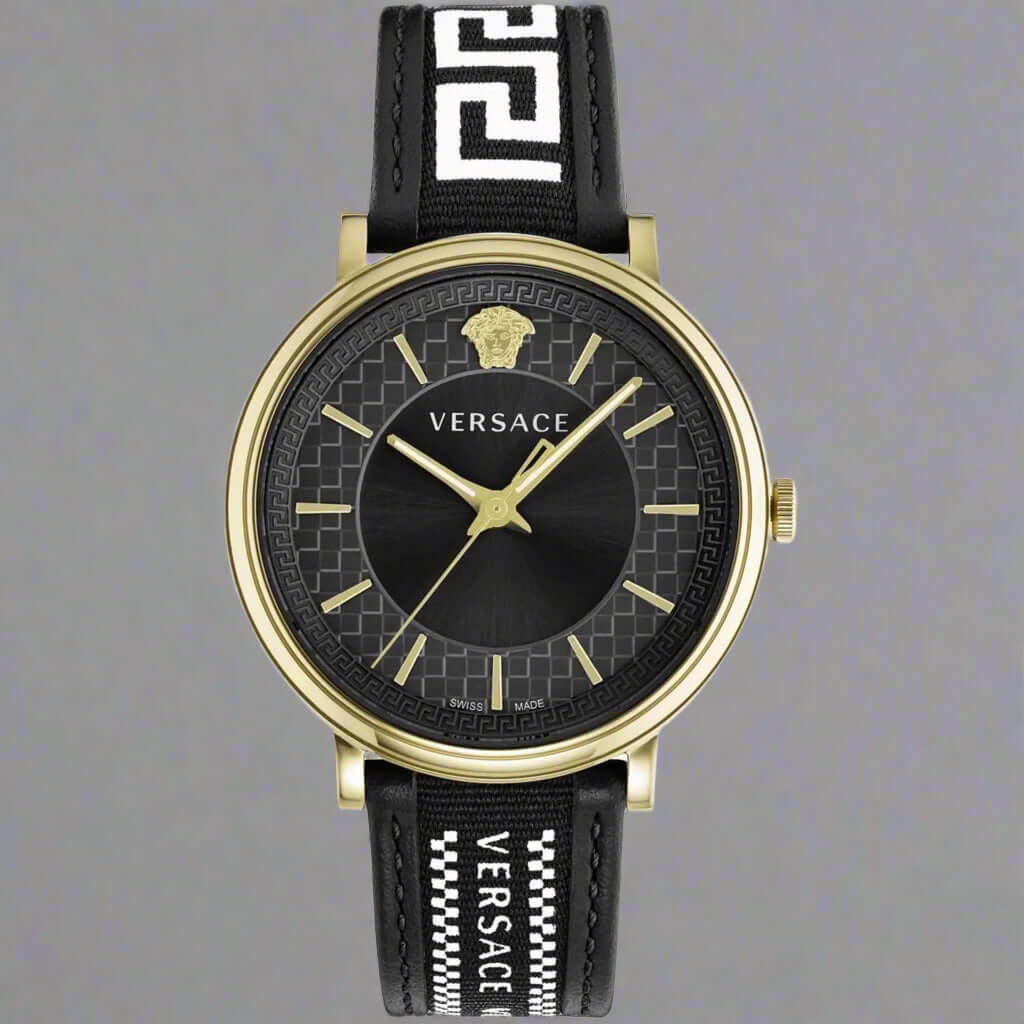 Versace black on black Medusa series analog Watches