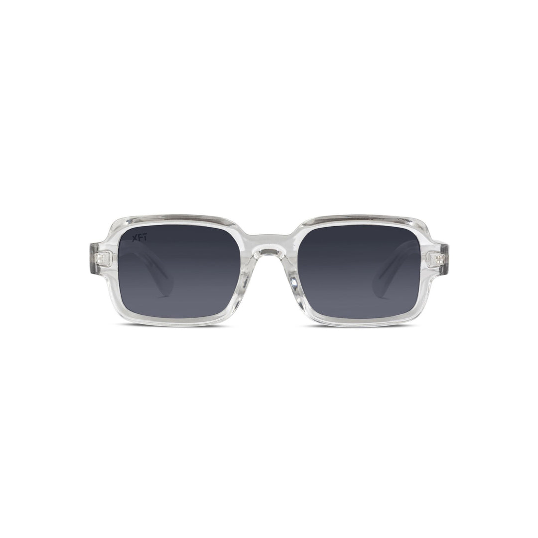 X Frame Therapy unisex black tinted UV3 Sunglasses