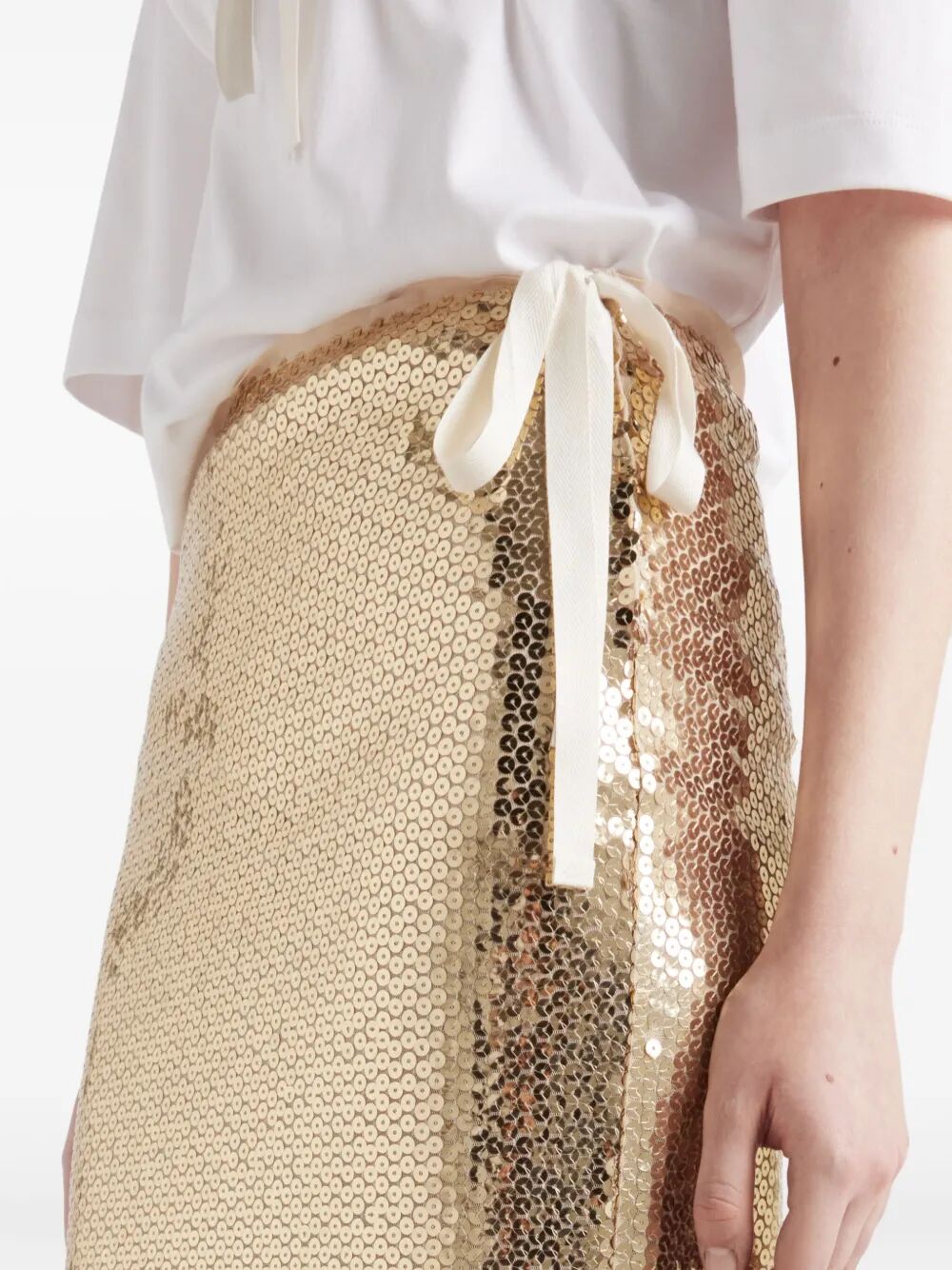 Prada Women Sequined Pencil Skirt